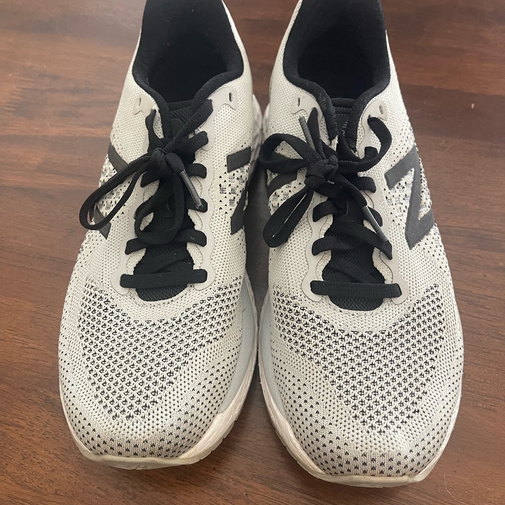 New Balance Light Grey and Black Athletic Shoes